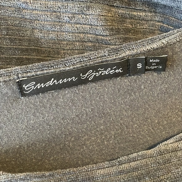 Gudrun Sjödén Corduroy Tunic Dress Pockets Casual Comfy Gray Size‎ S - Picture 3 of 5